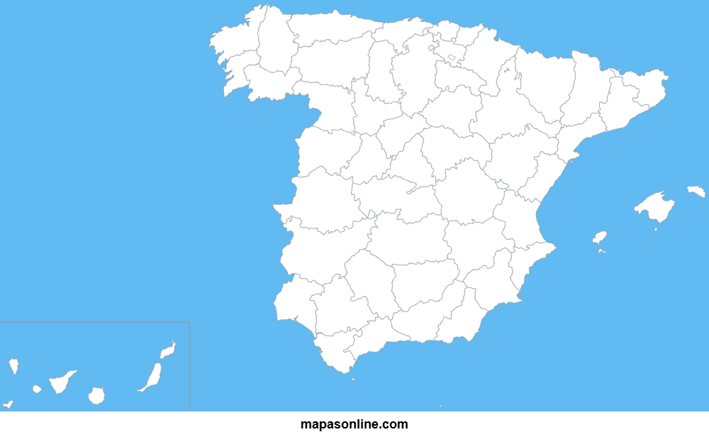 Juego de localizar provincias de España en el mapa