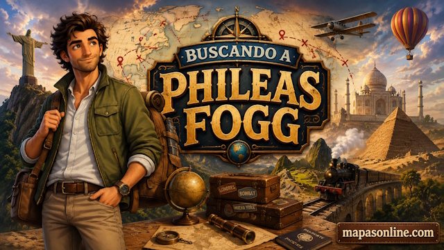 Juego Buscando a Phileas Fogg